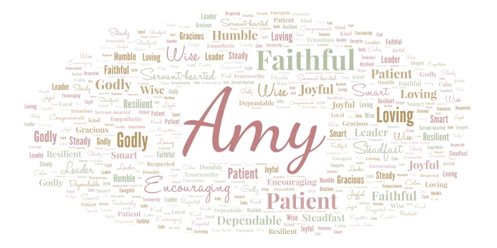 AMY cloud word cloud art