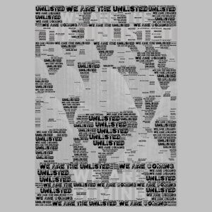 The Unlisted - love if u watch word cloud art