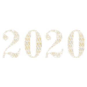 Gold 2020 word cloud art