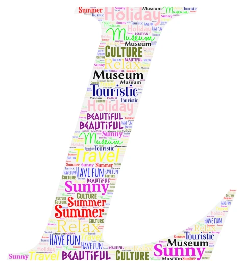 L word cloud art