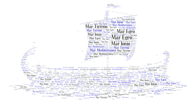 The Odyssey word cloud art