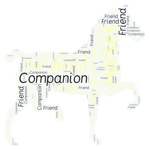 Horse Meaning word cloud art