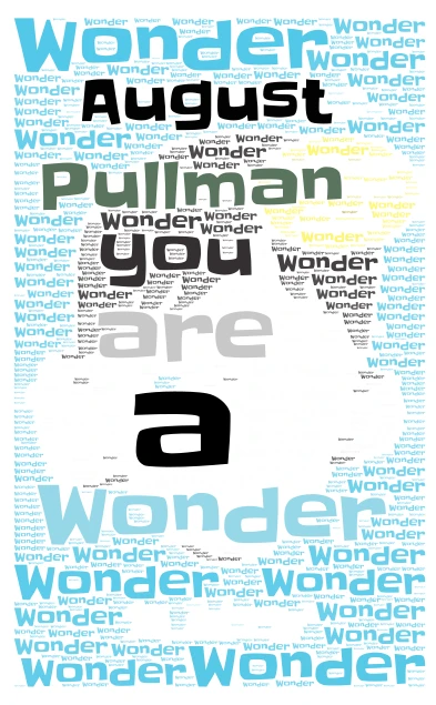 Wonder word cloud art