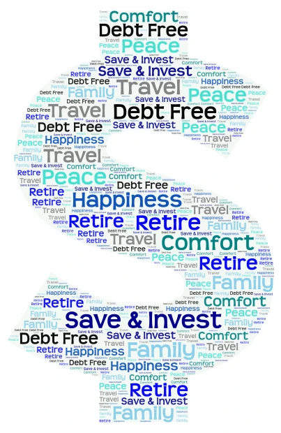 vision board word cloud art