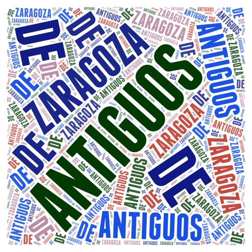 f ANTIGUOS word cloud art
