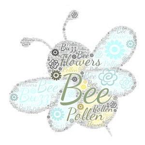Bumble Bee word cloud art