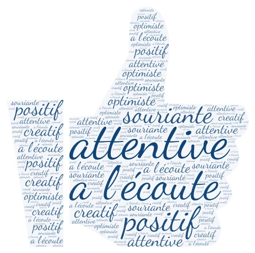 Travail de français word cloud art