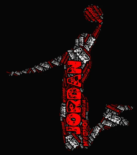 JORDAN word cloud art