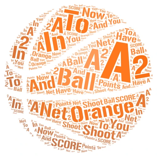 Basketball  word cloud art