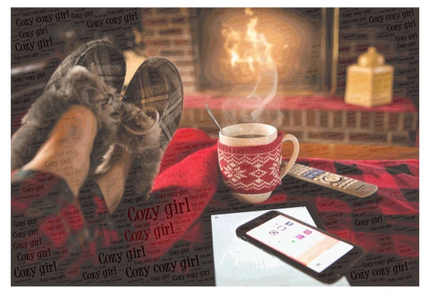 Cozy Girl 2.0 word cloud art