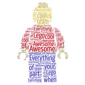 Copy of Lego  word cloud art