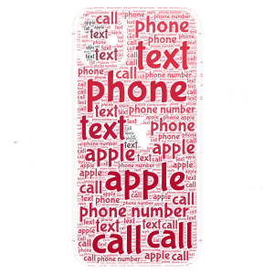 Apple Phone word cloud art
