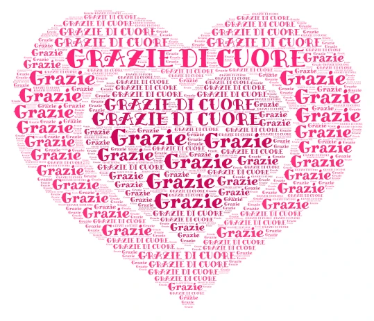 CUORE word cloud art