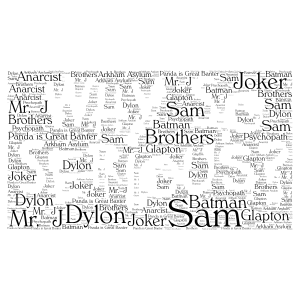 why so serious? word cloud art