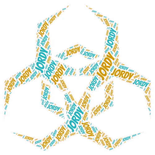 Jordy word cloud art