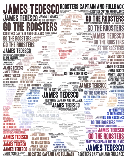 james tedesco word cloud art