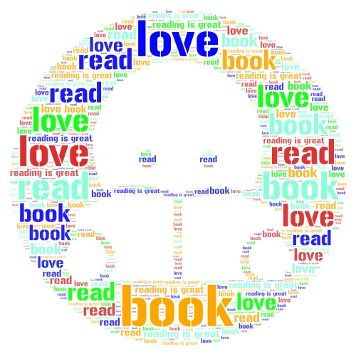 REading ARt word cloud art