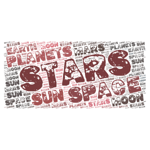SPACE ATTACK!!! word cloud art