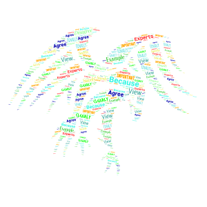 Flyer word cloud art