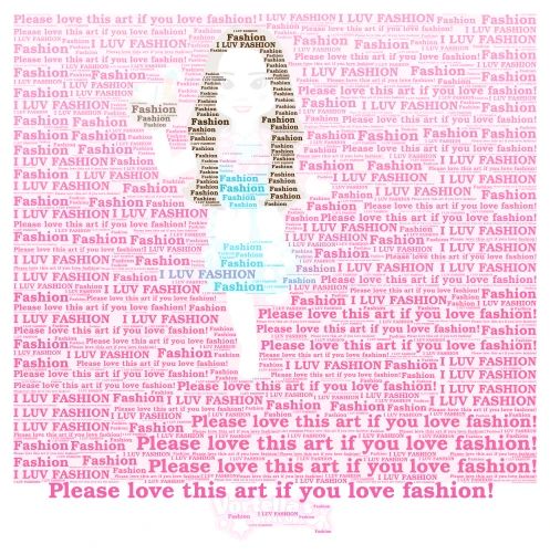 Vortella's Dress Up designs word cloud art