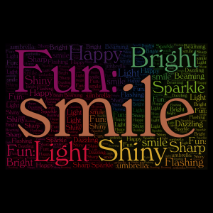 words that are bright word cloud art