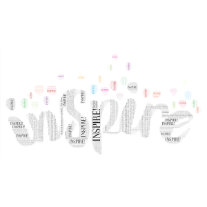 Inspire- Be inspired by these amazing  quotes! word cloud art