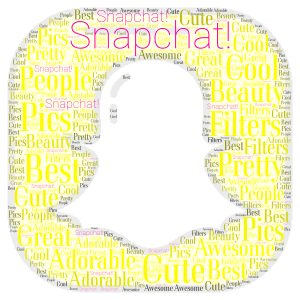 Snapchat is the BEST word cloud art