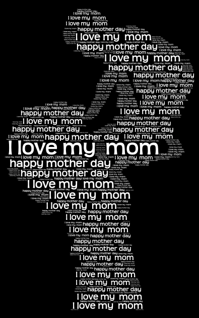 best mom ever word cloud art