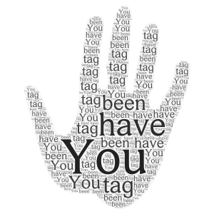 if you see this i have official tag you.  word cloud art
