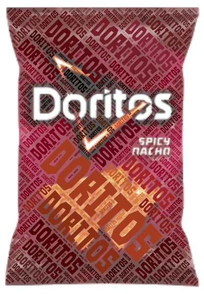 doritos word cloud art