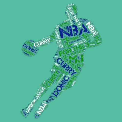 Basketball  word cloud art