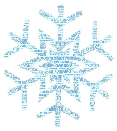 natale 3 A  word cloud art
