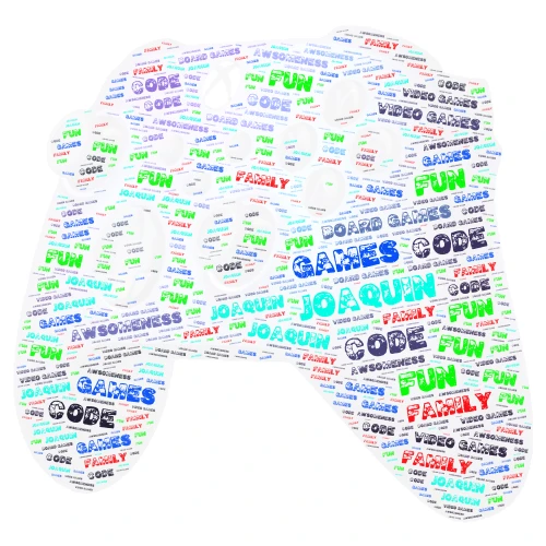 Joaquin's Cool Controller word cloud art