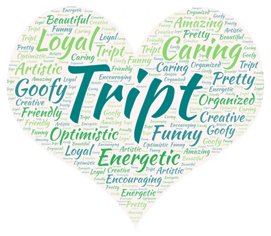 -Tript- word cloud art