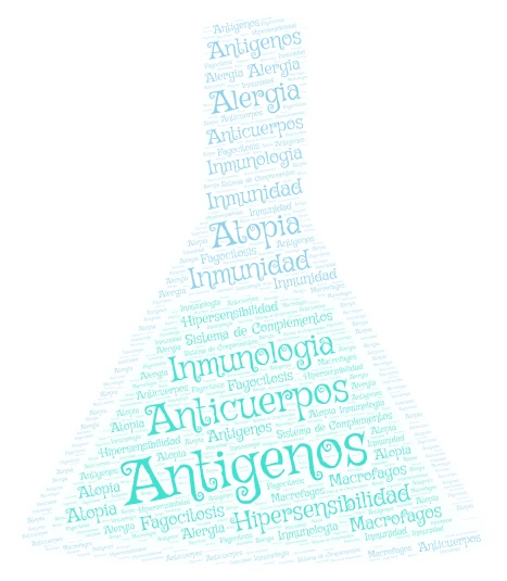 Inmunología  word cloud art