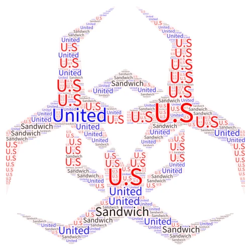  United Sandwich word cloud art