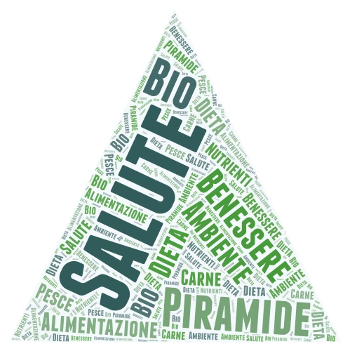 LA PIRAMIDE ALIMENTARE  word cloud art