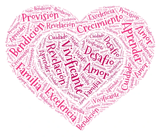 Palabras de Vida word cloud art