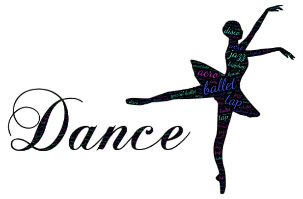 dance  word cloud art