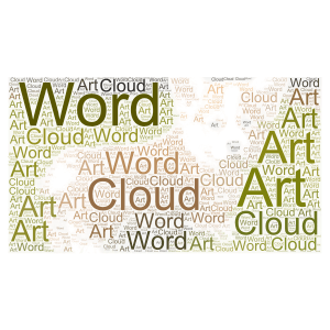 cute corgi word cloud art
