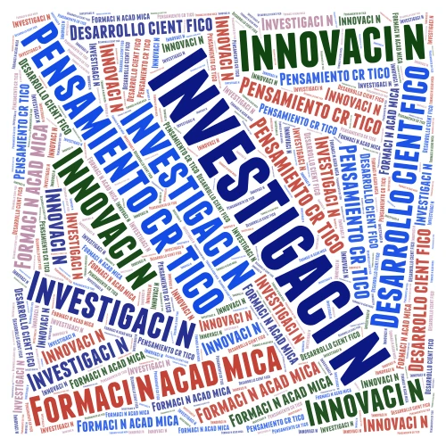 Los semilleros de investigación como base para la construcción del conocimiento  word cloud art