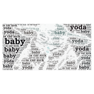 baby yoda baby baby yoda  word cloud art