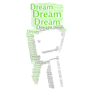 Dream word cloud art