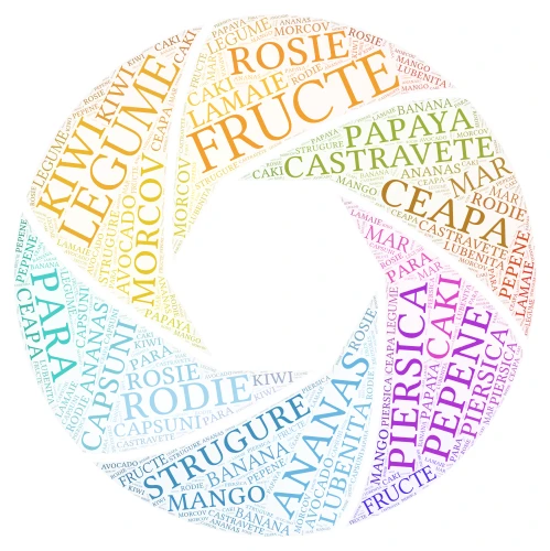 Fructe Legume word cloud art