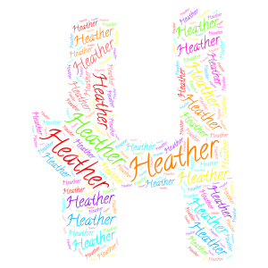 Heather H word cloud art