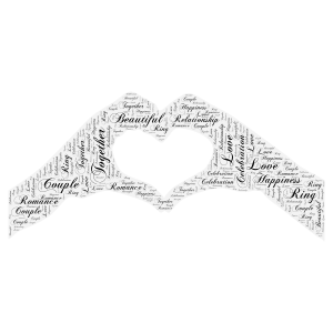 love for ever word cloud art