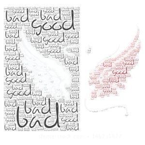 are you good or bad word cloud art