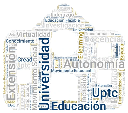 Universidad: Institución de educación superior dedicada a la formación profesion word cloud art