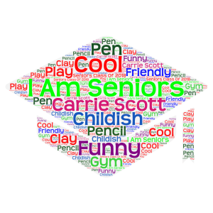  Seniors   Class Of 2018 word cloud art