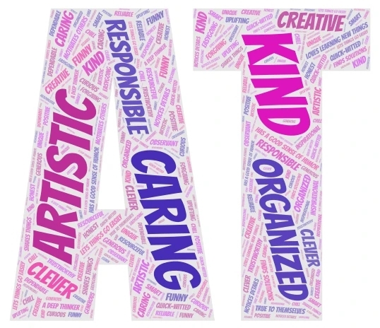 Aria word cloud art